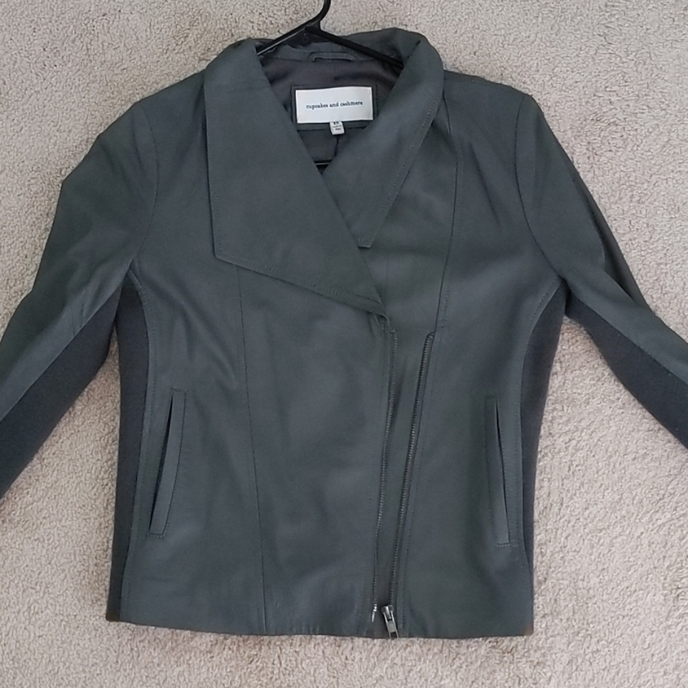 Cupcakes and Cashmere leather jacket, xs